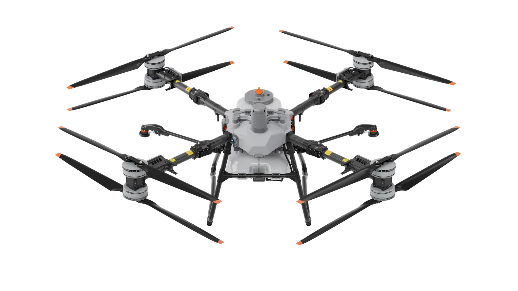 Detalhes da estrutura e dos sistemas de um DJI Agras T100